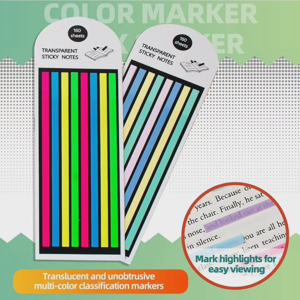 Sticky strips néon ( 160pcs)