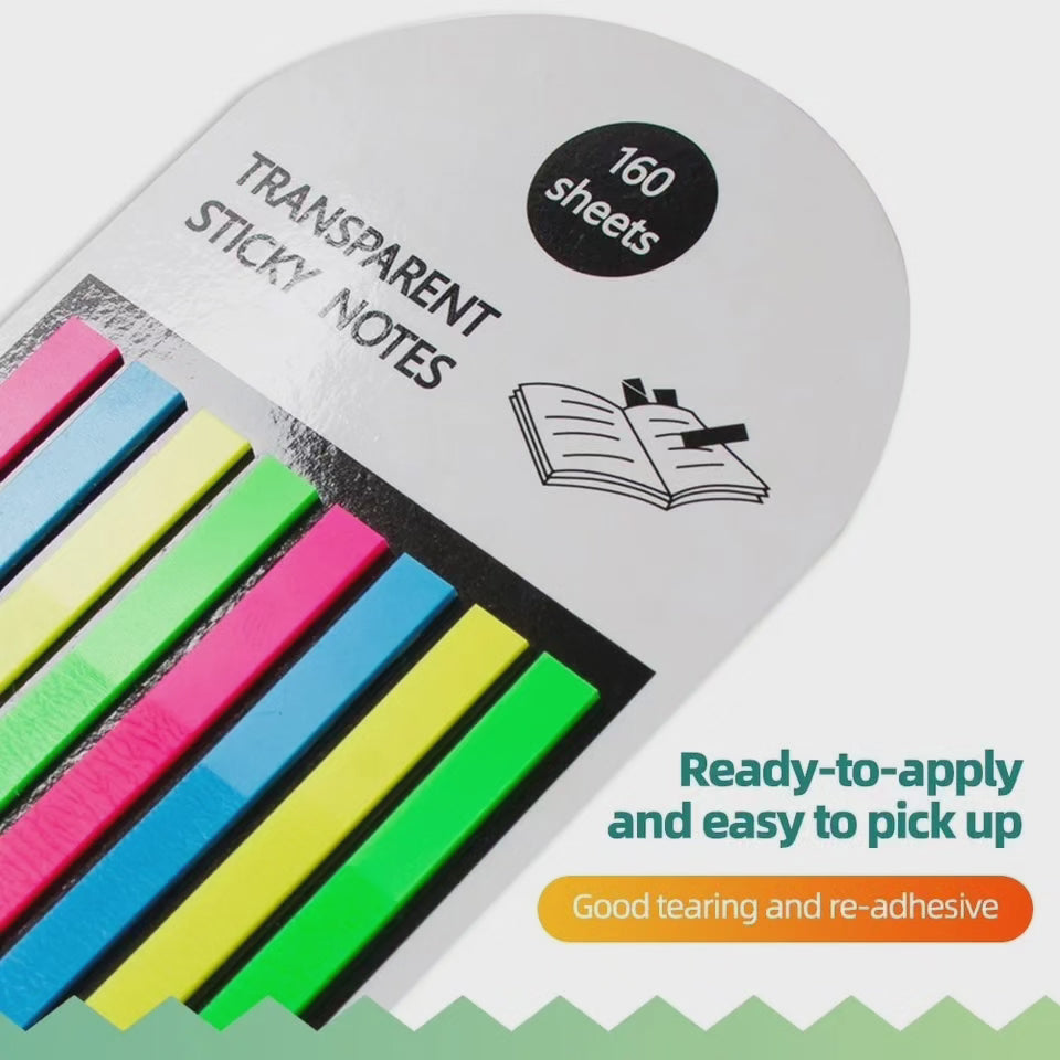 Sticky strips néon ( 160pcs)