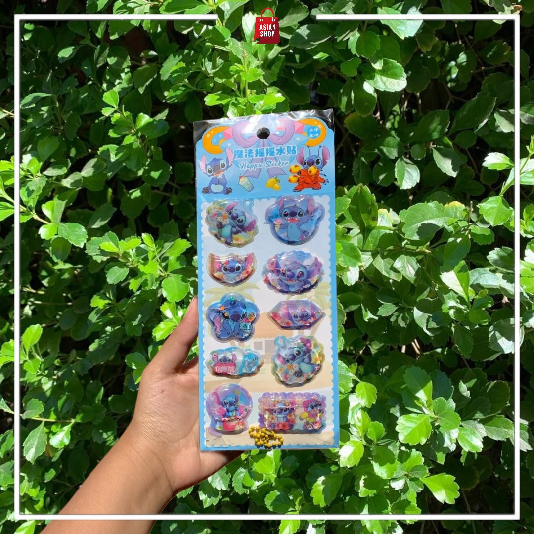Stickers 3D - Sanrio et Stitch