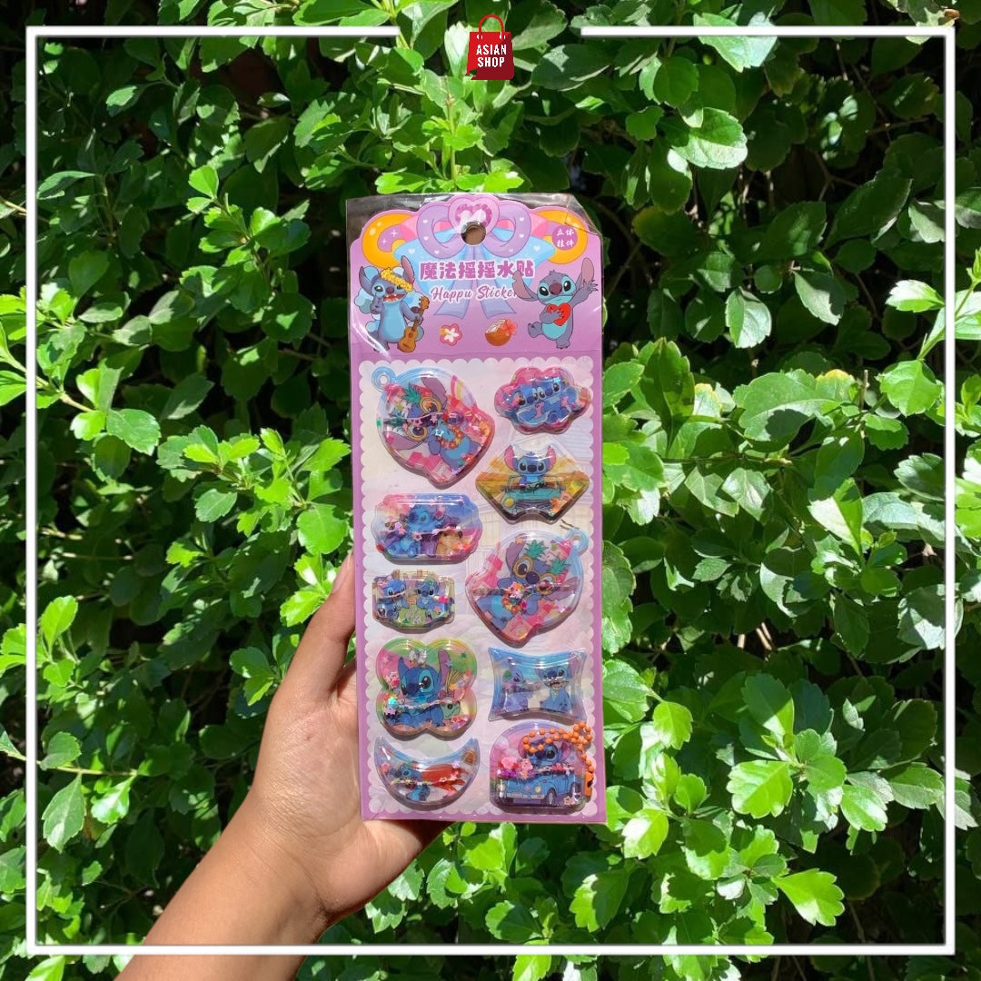 Stickers 3D - Sanrio et Stitch