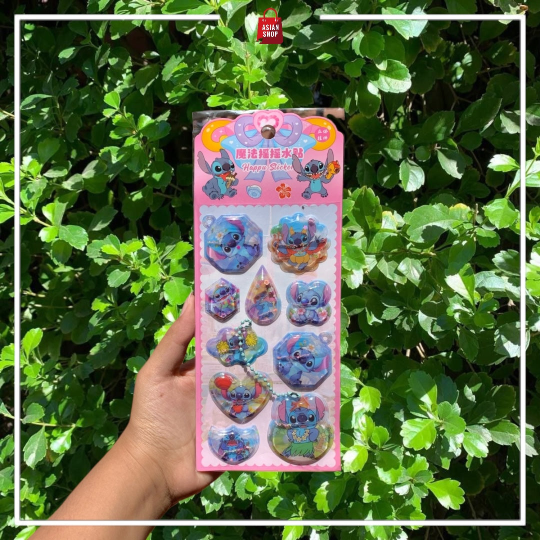Stickers 3D - Sanrio et Stitch