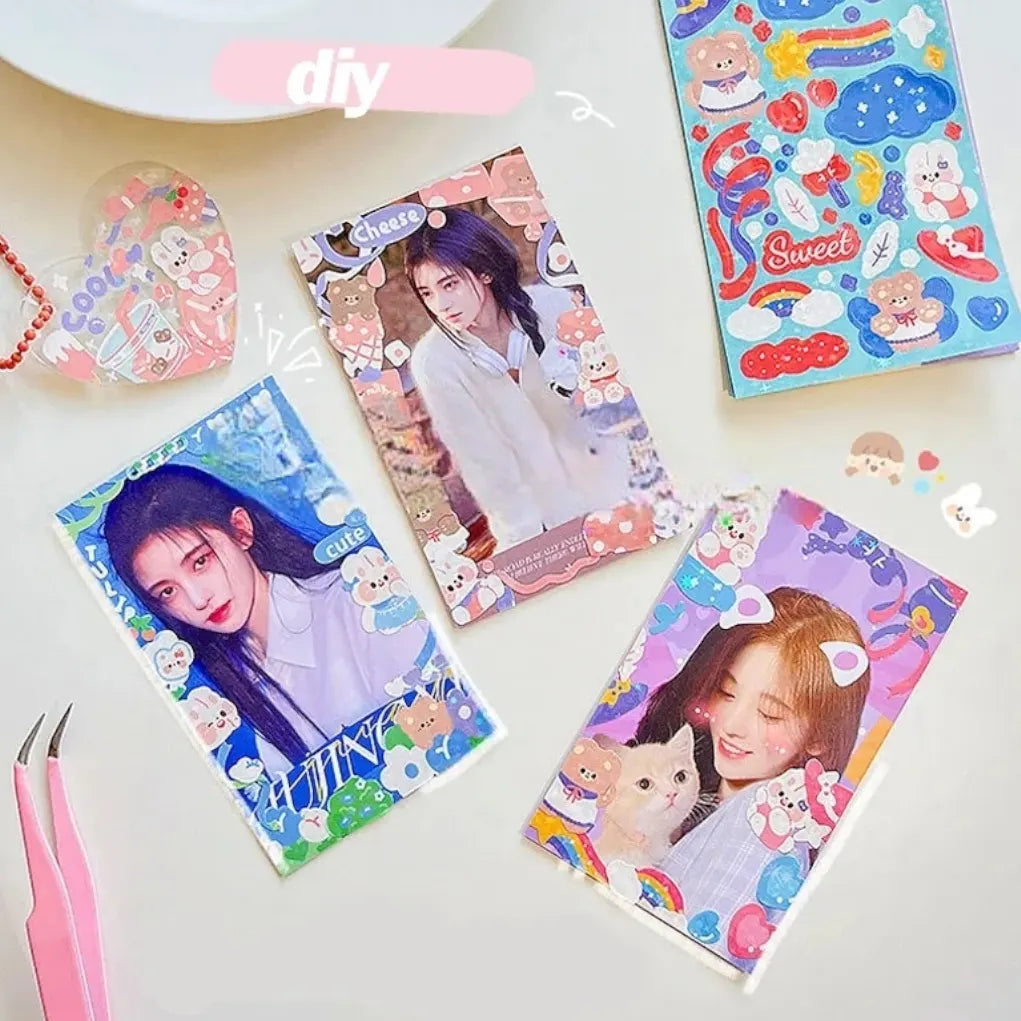 Mini-page stickers for photocards