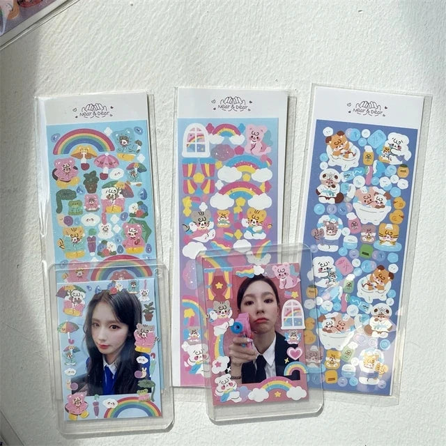 Mini-page stickers for photocards