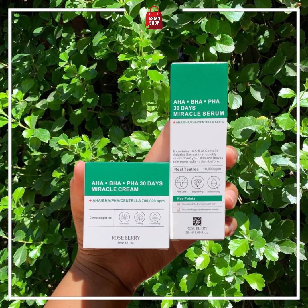 [ROSEBERRY] 30Days Miracle Cream - 30 days Miraclen Serum. - argan Oil