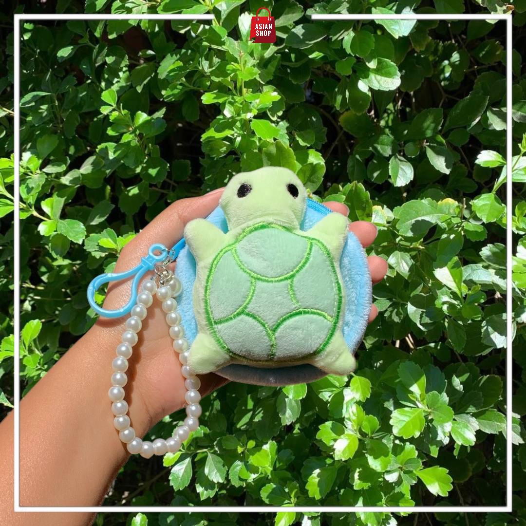 Porte-monnaie tortue en cotton perle