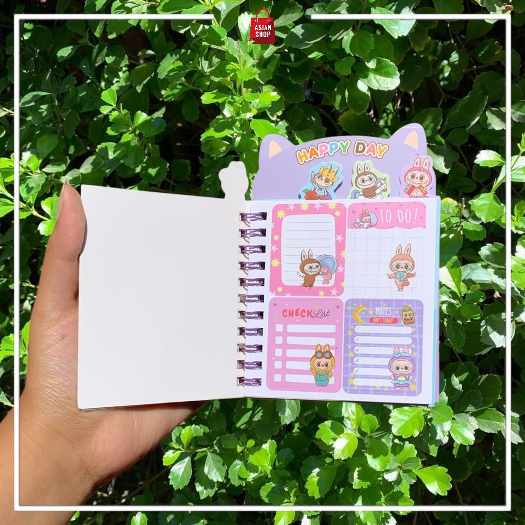 Carnet + Stickers : Sanrio,  Labubu, Stitch