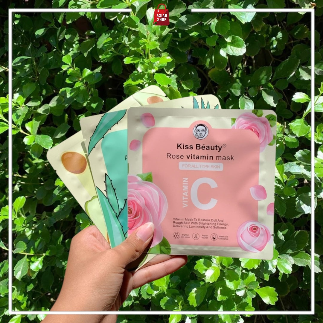 Masque de beauté - Rose, Avocat, Aloeverra,  Animaux, Riz, Rose