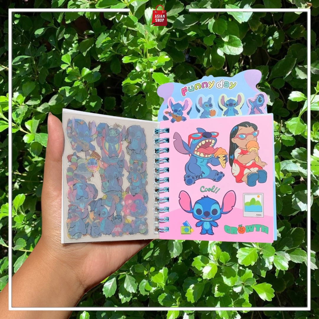 Carnet + Stickers : Sanrio,  Labubu, Stitch