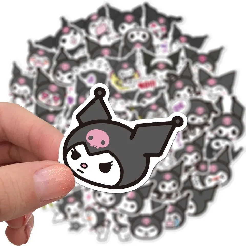 Pack de 5 Stickers Kuromi (haute qualité)