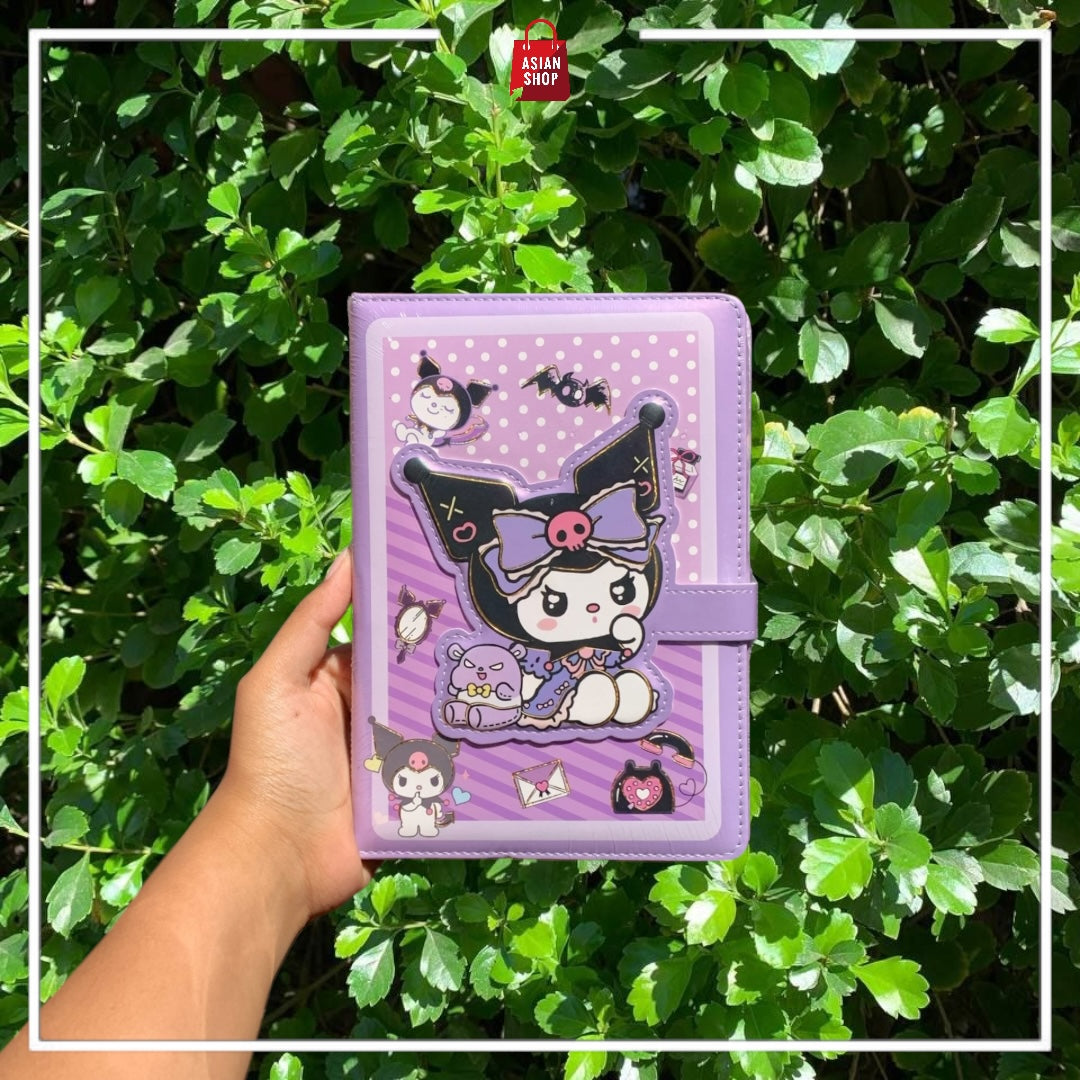 Notebook Sanrio - Kuromi, My melody, Cinamoroll