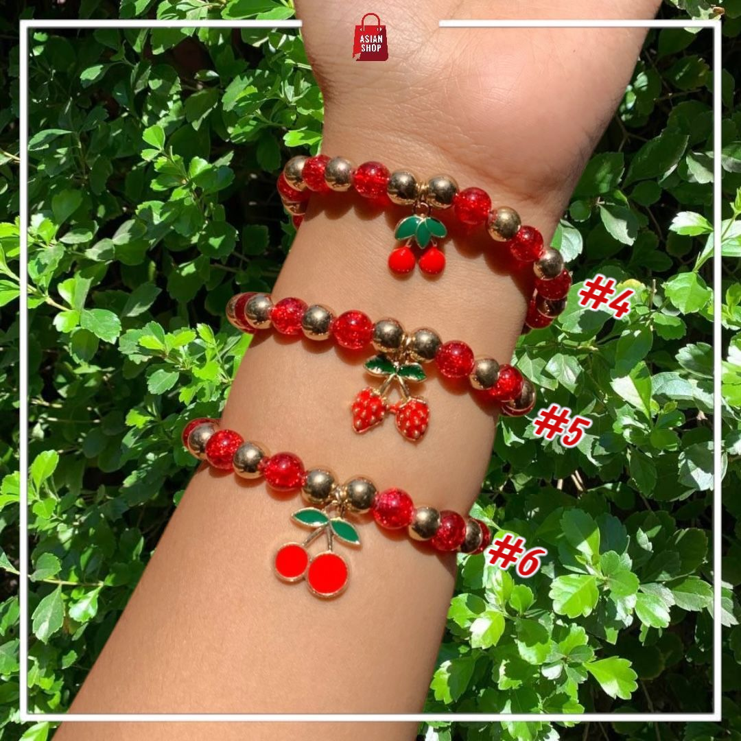 1Pc Bracelet Cherry et fruit d'été