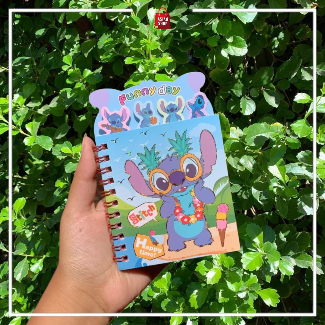 Carnet + Stickers : Sanrio,  Labubu, Stitch