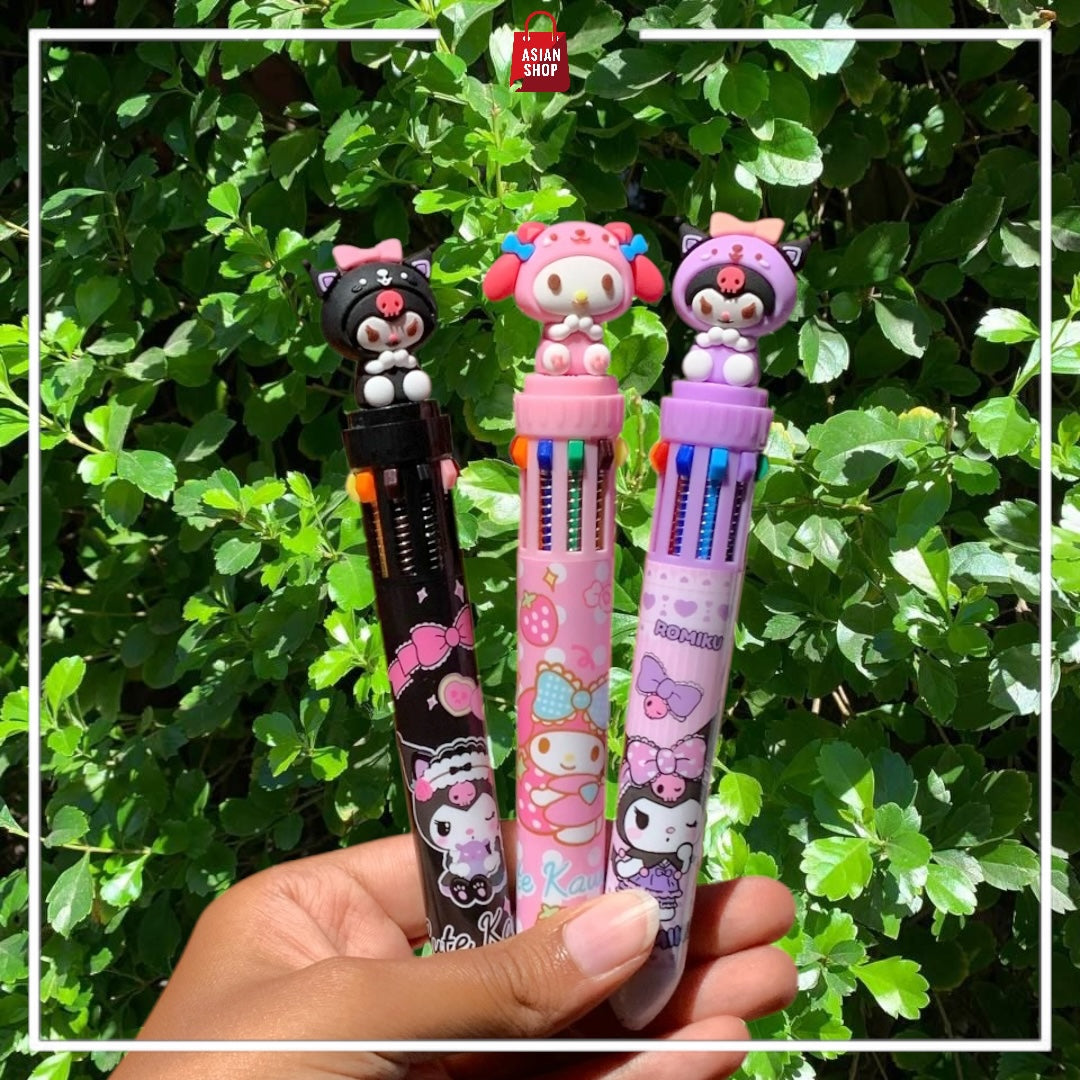 Stylo Sanrio à 8 couleurs