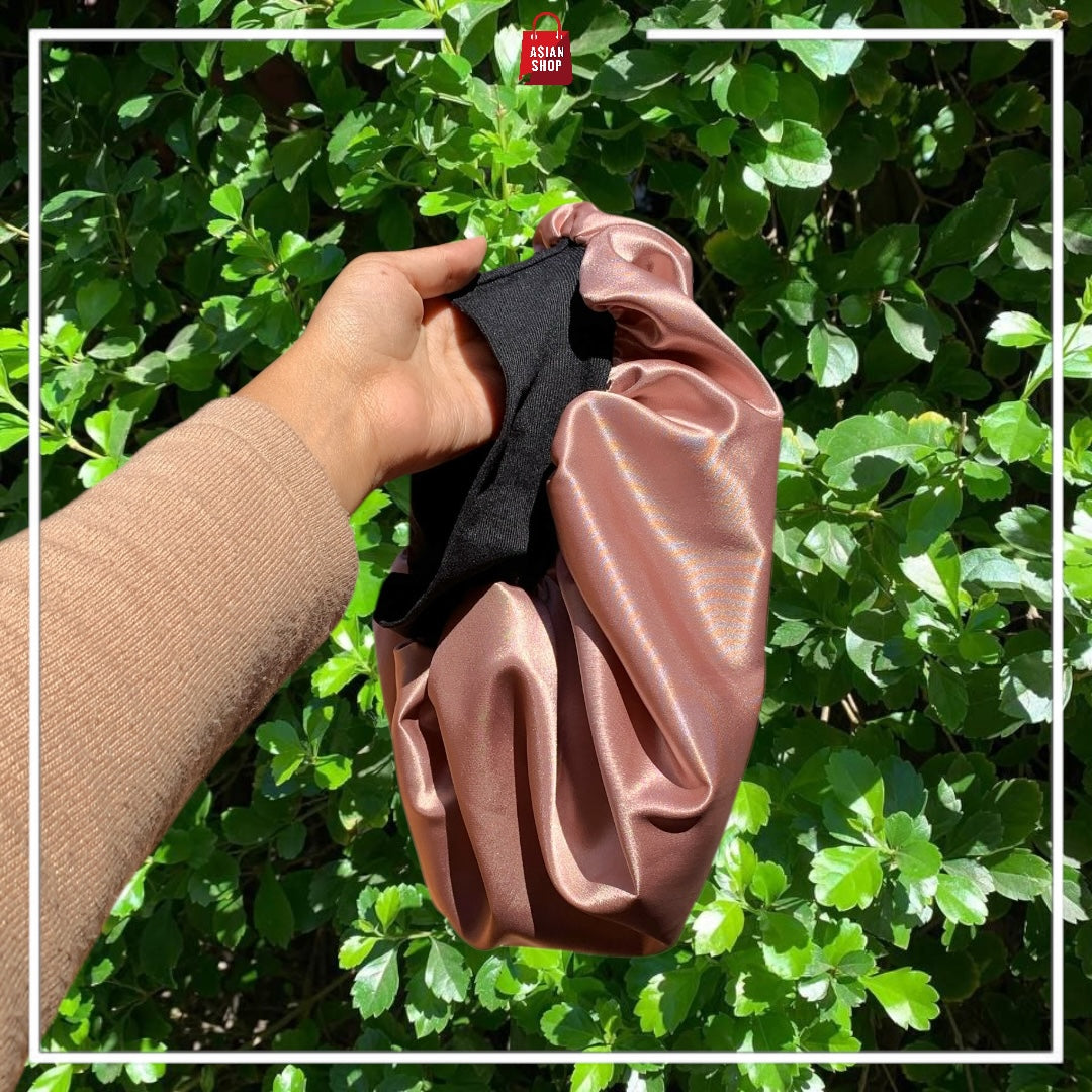 Ensemble bouclage en satin - Bonnet satin