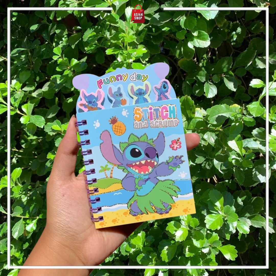 Carnet + Stickers : Sanrio,  Labubu, Stitch