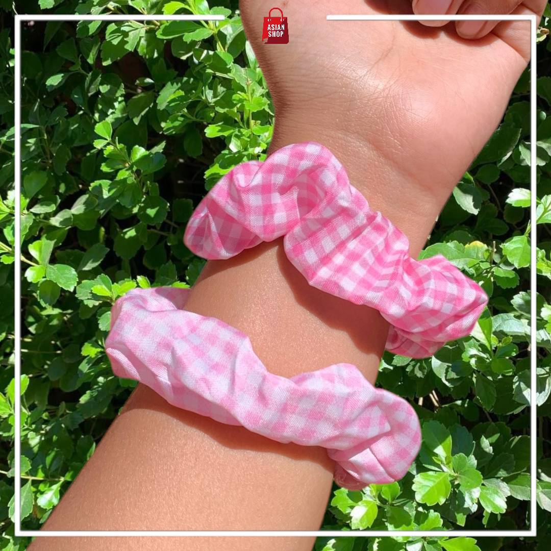 Chouchou de cheveux Pastel ( Rose, Mauve, Bleu ciel)
