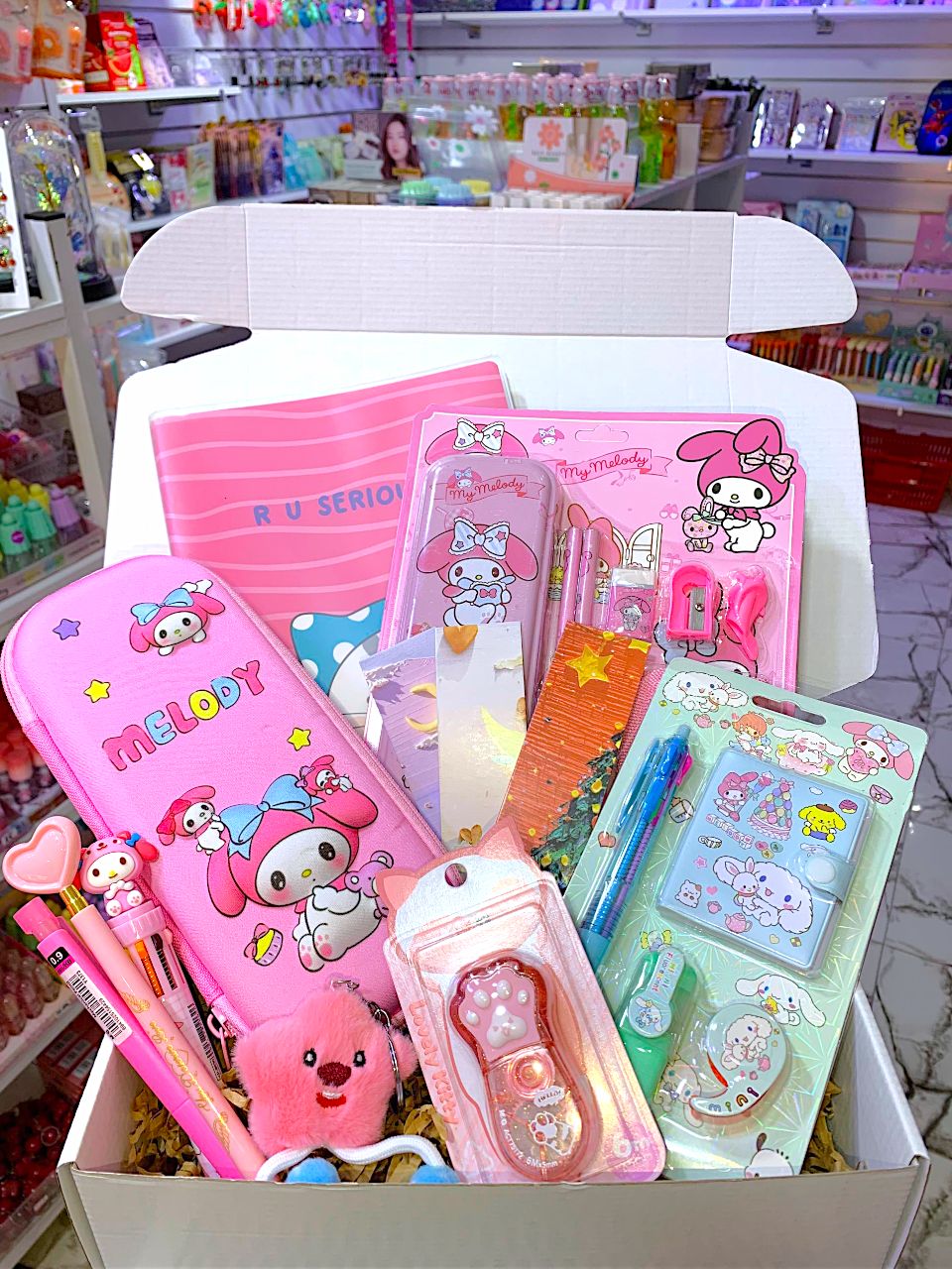 Box Cadeaux : Sanrio,Stitch, Skincare, Korean Snacks, Skincare