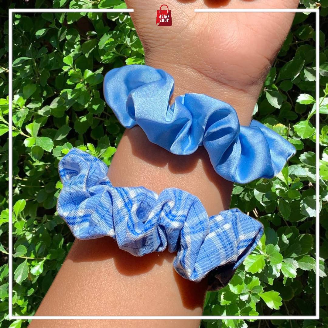 Chouchou de cheveux Pastel ( Rose, Mauve, Bleu ciel)