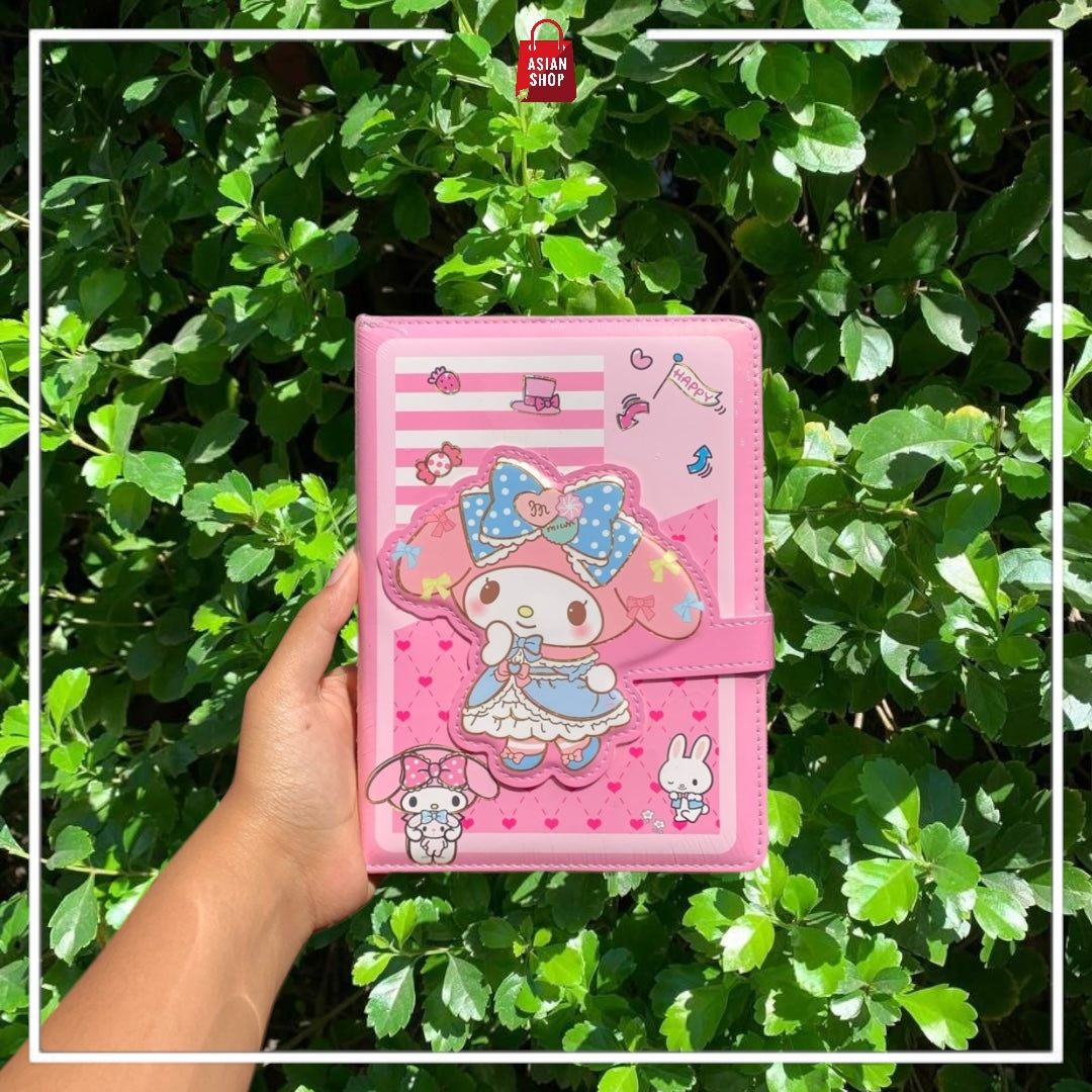 Notebook Sanrio - Kuromi, My melody, Cinamoroll