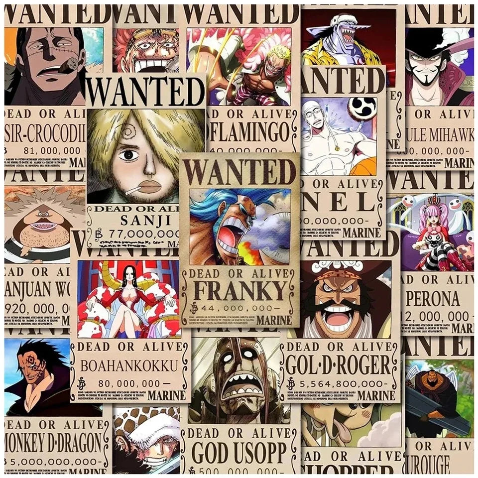 Pack 5 One piece - Wanted (Haute qualité)