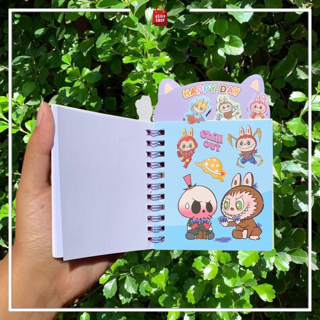 Carnet + Stickers : Sanrio,  Labubu, Stitch