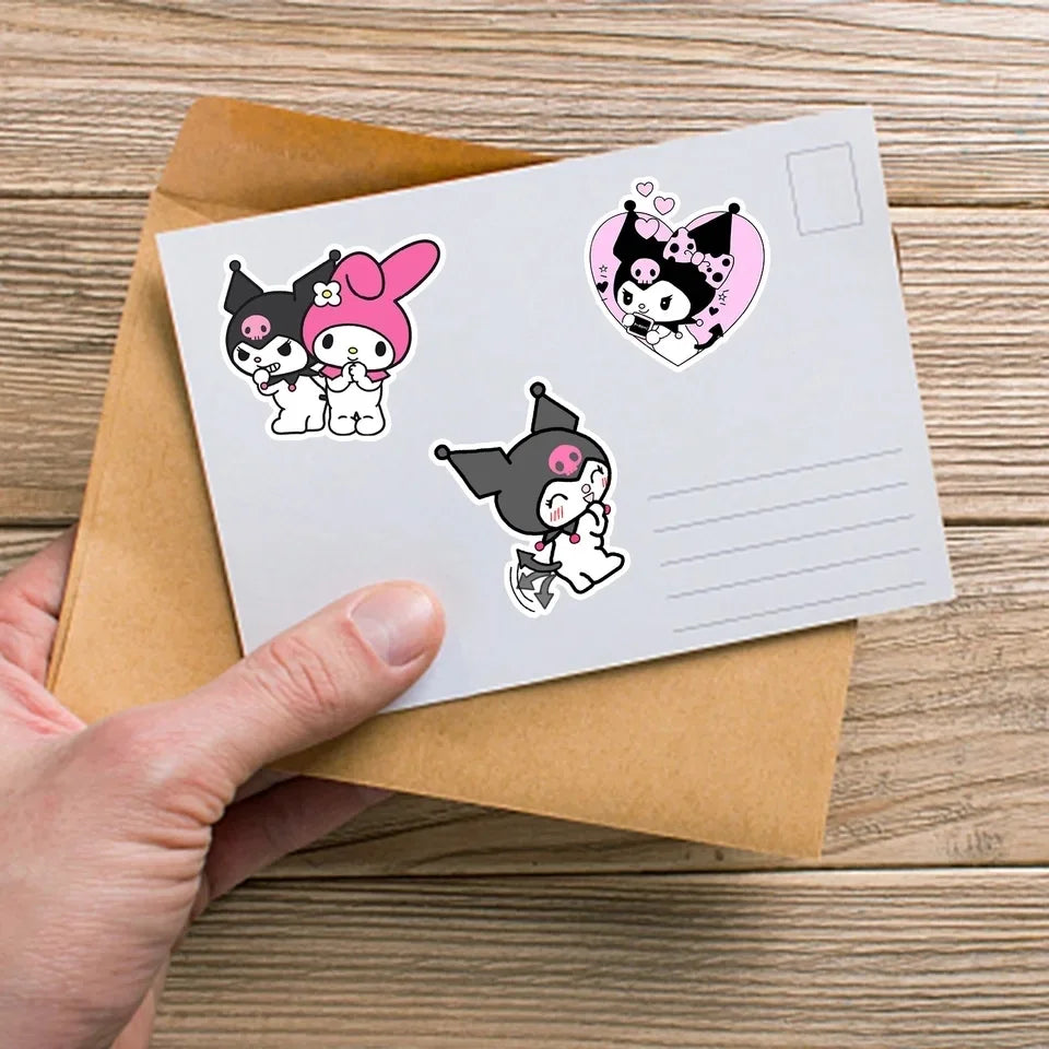 Pack de 5 Stickers Kuromi (haute qualité)