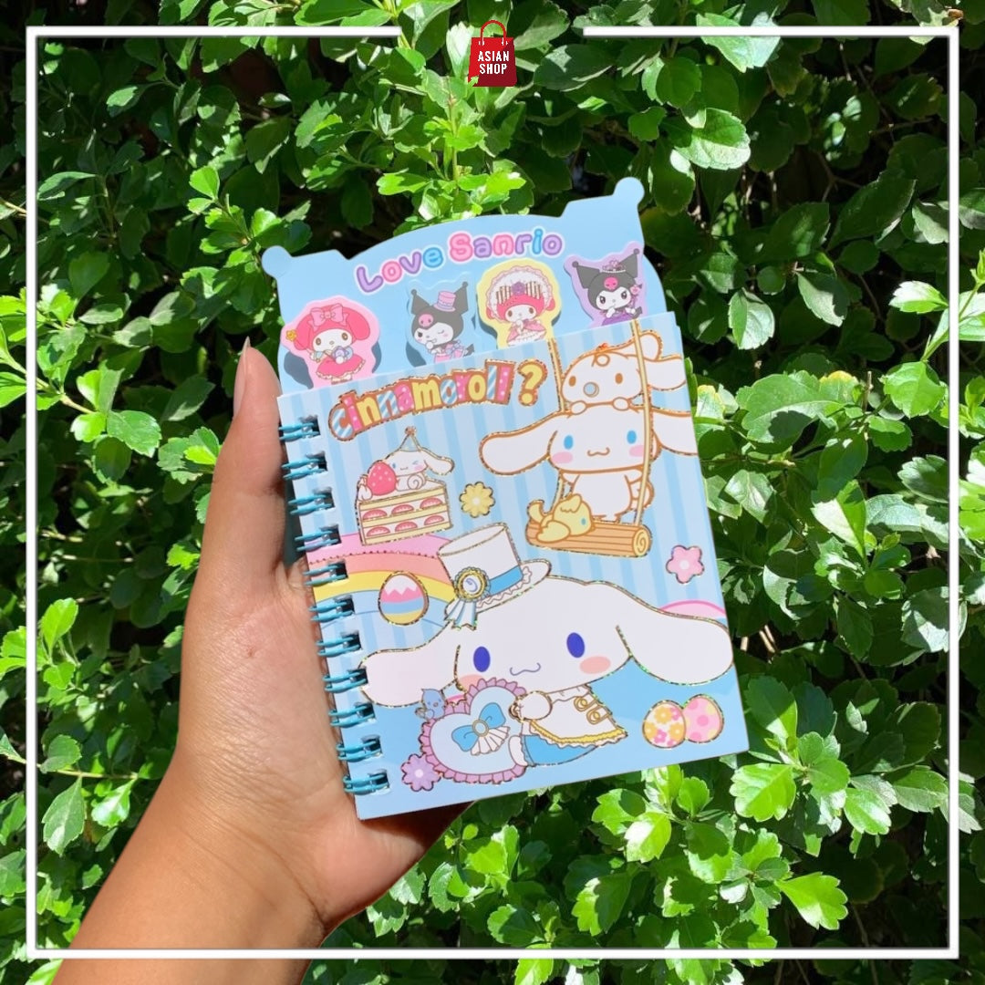 Carnet + Stickers : Sanrio,  Labubu, Stitch