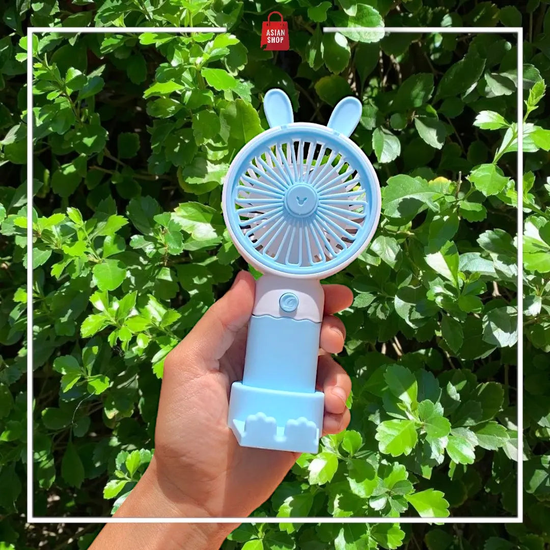 Ventilateur Lapin rechargeable avec support