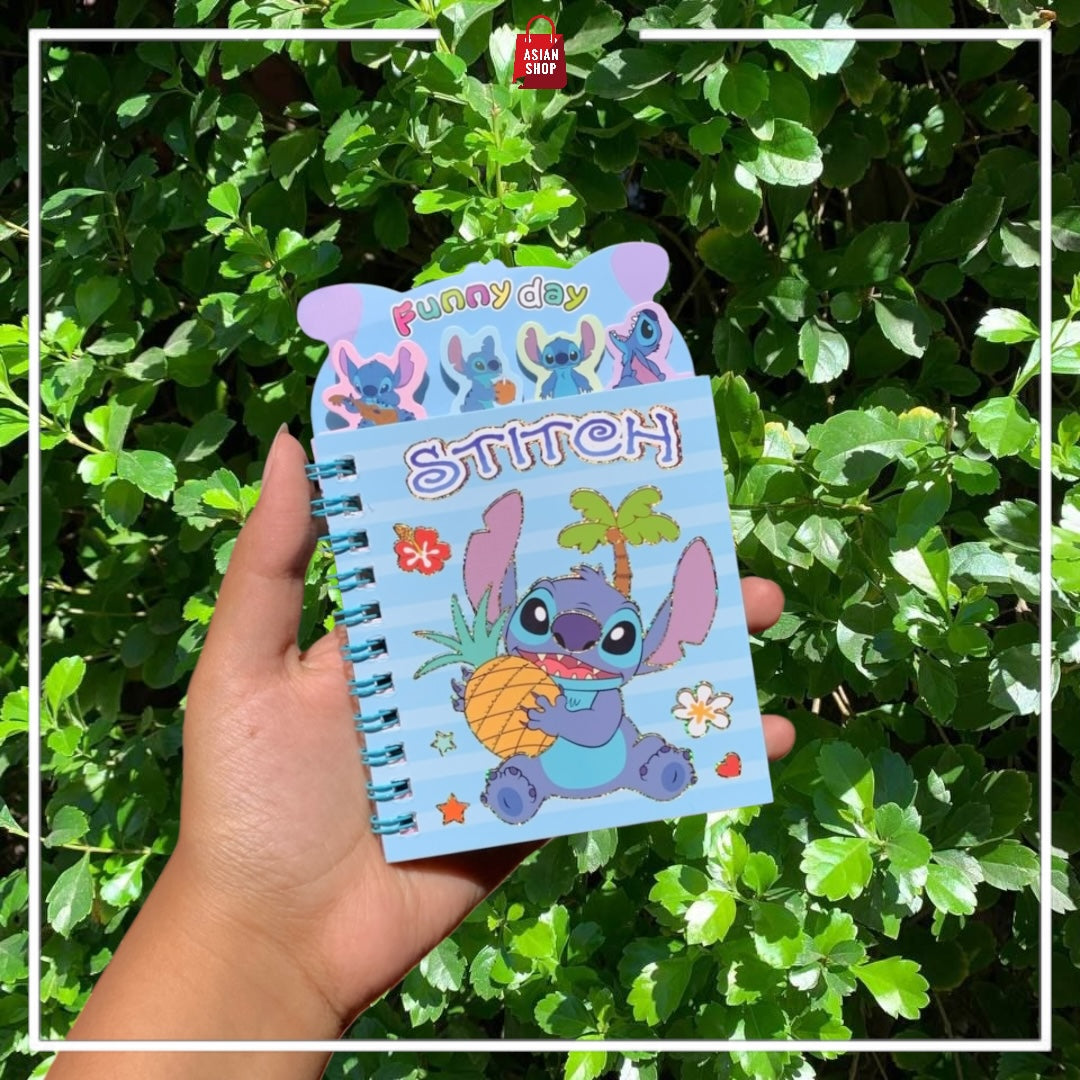 Carnet + Stickers : Sanrio,  Labubu, Stitch