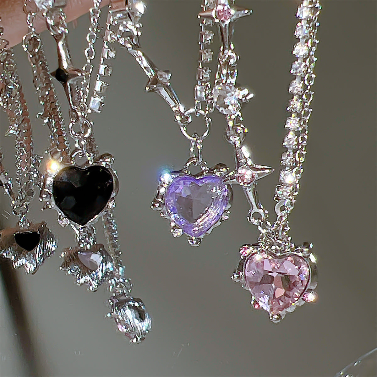 Collier chic gemme coloré