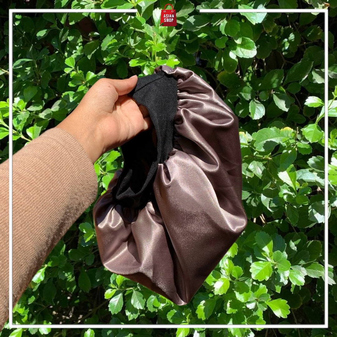 Ensemble bouclage en satin - Bonnet satin