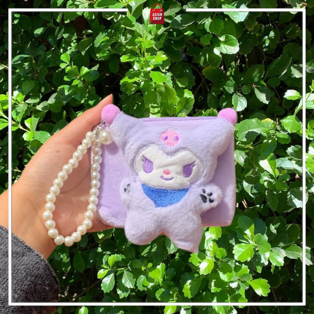 Porte-monnaie Cotton Sanrio : Kuromi, Cinamoroll, My melody