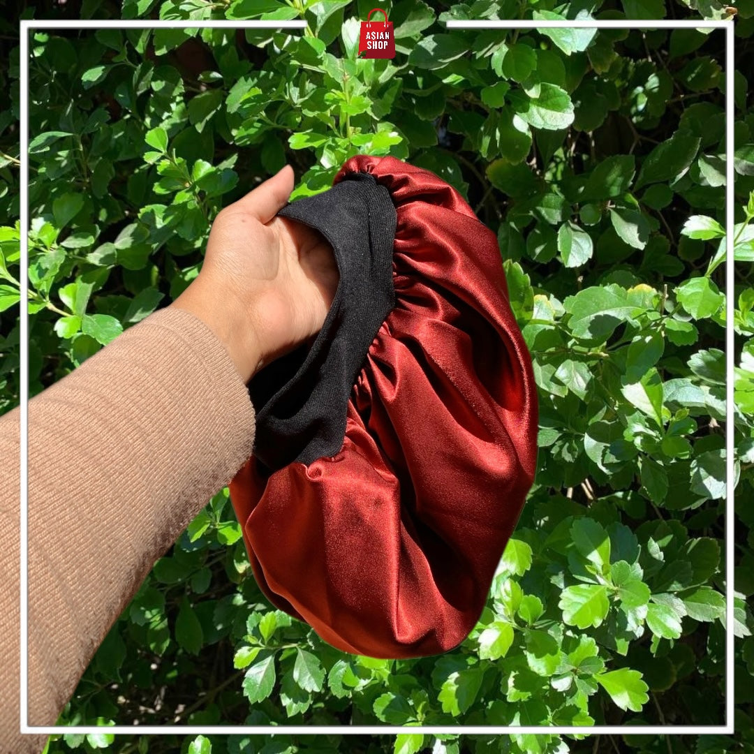 Ensemble bouclage en satin - Bonnet satin