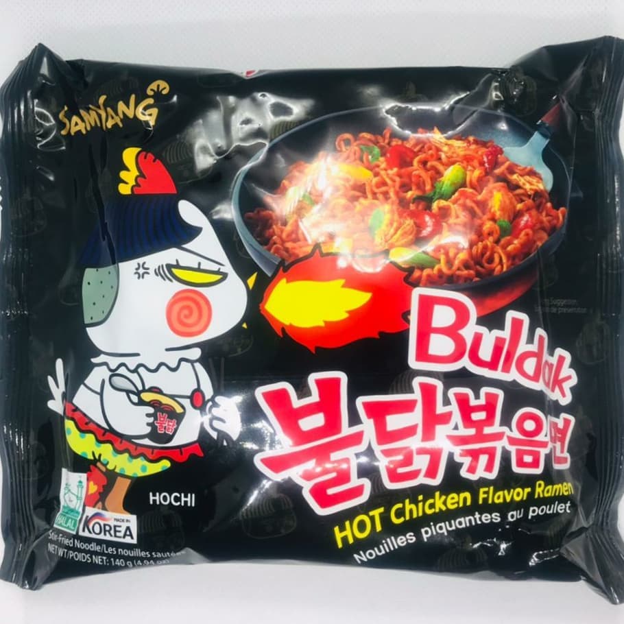 [Samyang] CUP Buldak Hot Chicken Flavor Ramyun - Original Noir (Certifié Halal) + baguettes gratuites